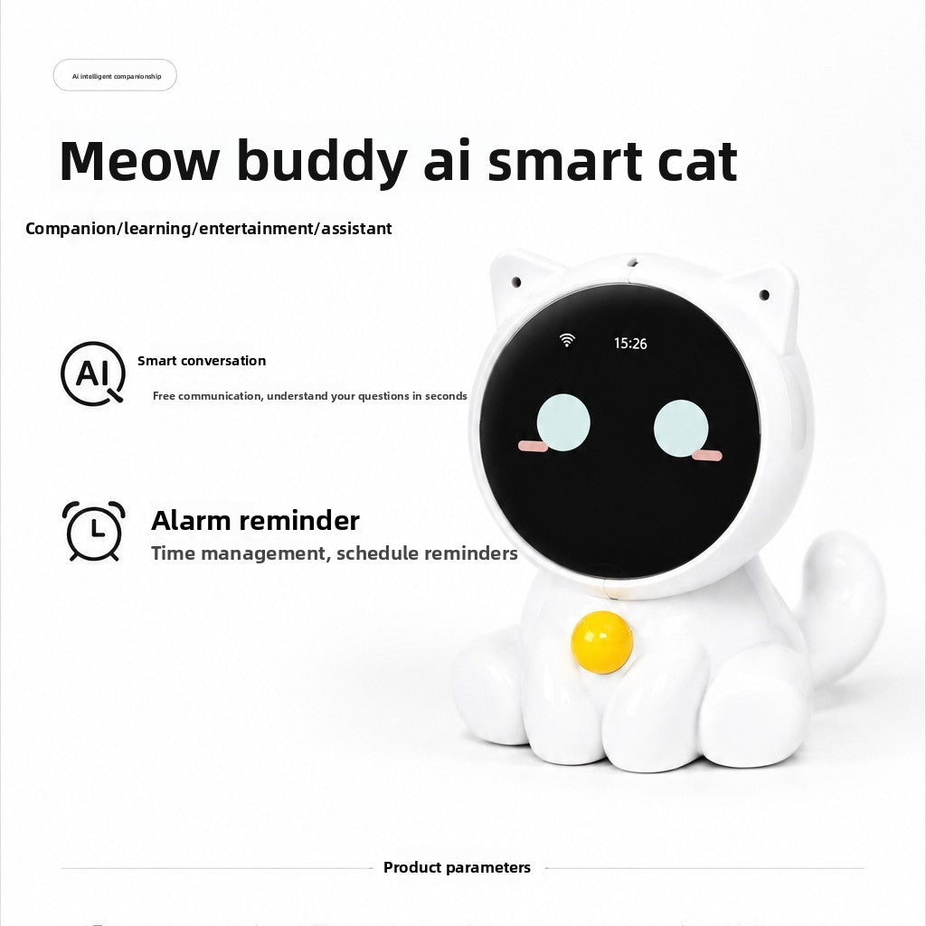 Meow partner desktop EchoEar Xiaozhi AI chat voice companion robot cute pet deepseek intelligent dialogue