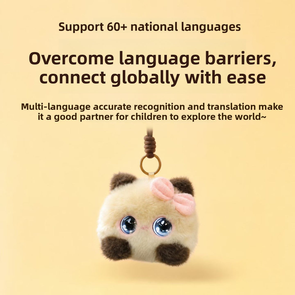AI Duoduo Cat – Smart Talking Plush Pendant