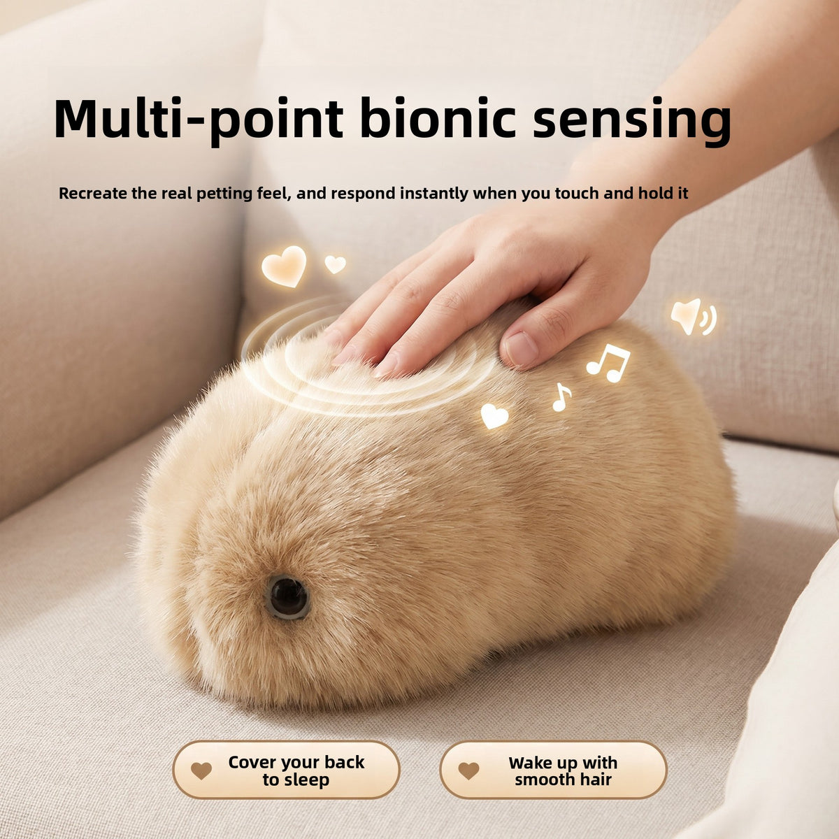 AI Guinea Pig Plush – Bionic Interactive Companion