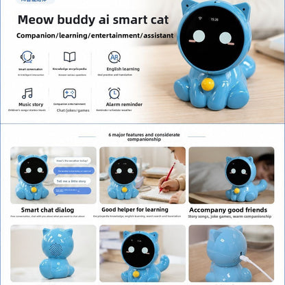Meow partner desktop EchoEar Xiaozhi AI chat voice companion robot cute pet deepseek intelligent dialogue