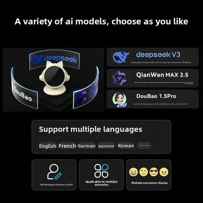 AI voice conversation robot camera online song ordering desktop ornament children's gift Add knowledge base