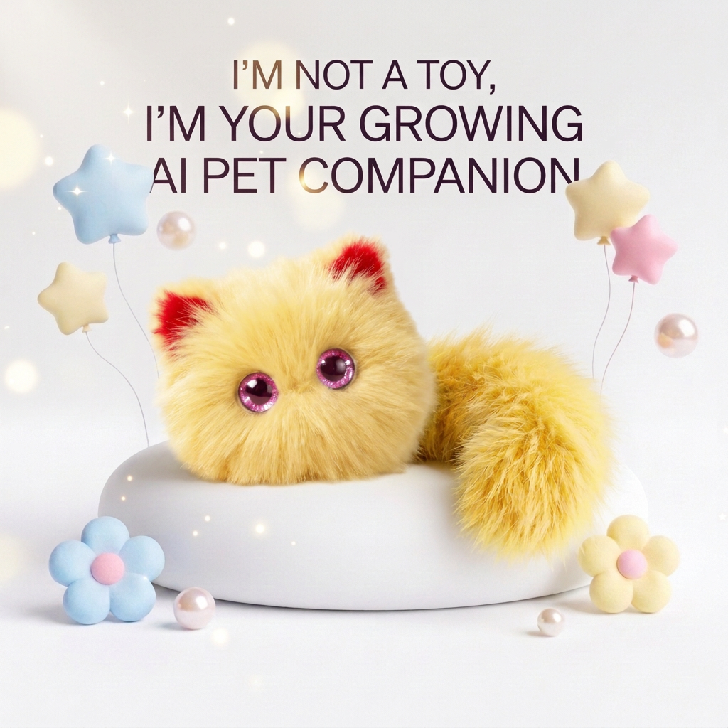 AI Smart Plush Cat – Talking Companion with Memory & 3-in-1 Design