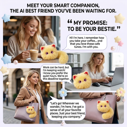 AI Smart Plush Cat – Talking Companion with Memory & 3-in-1 Design